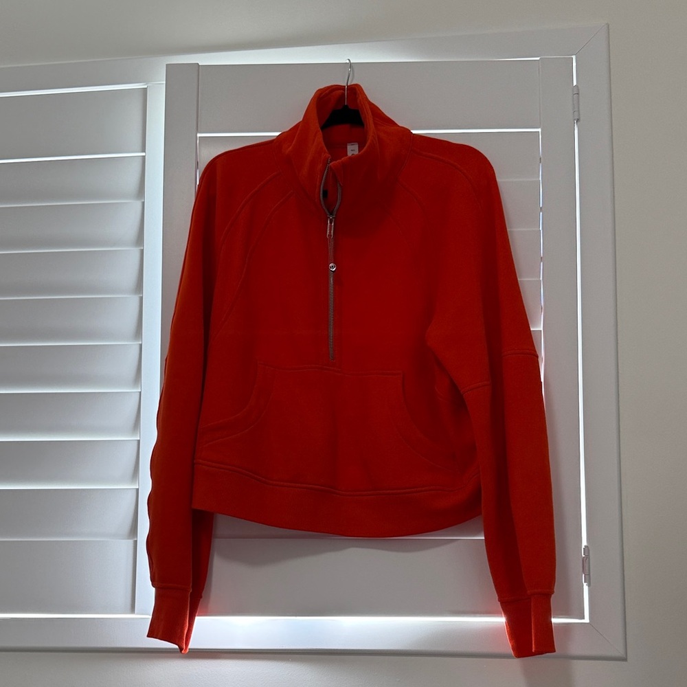 Lululemon Women’s Half-Zip Turquoise Orange Scuba